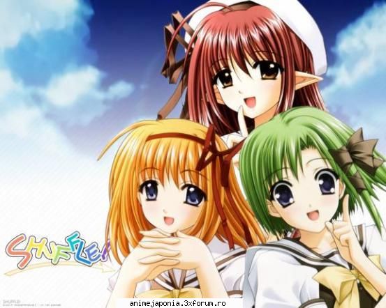 Animeul - Este vorba de o lume in care treaiau oameni,zeii - Shuffle