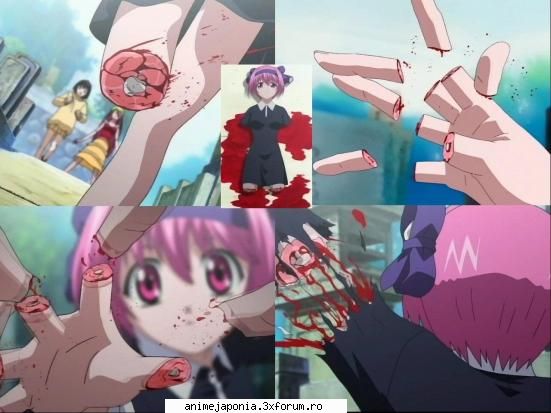 Poze din Elfen Lied - este destul de sangeros,vezi cum mor oamenii,cum - Elfen Lied